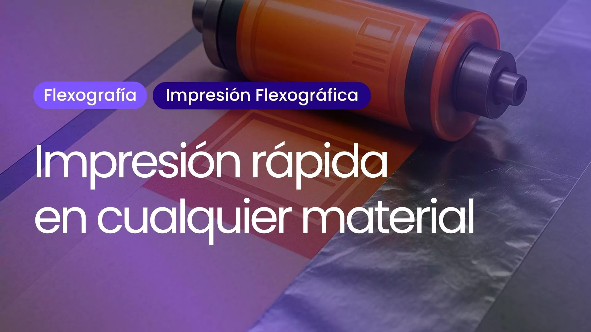 cilindro flexográfico con clisé sobre sustratos metálicos y papel